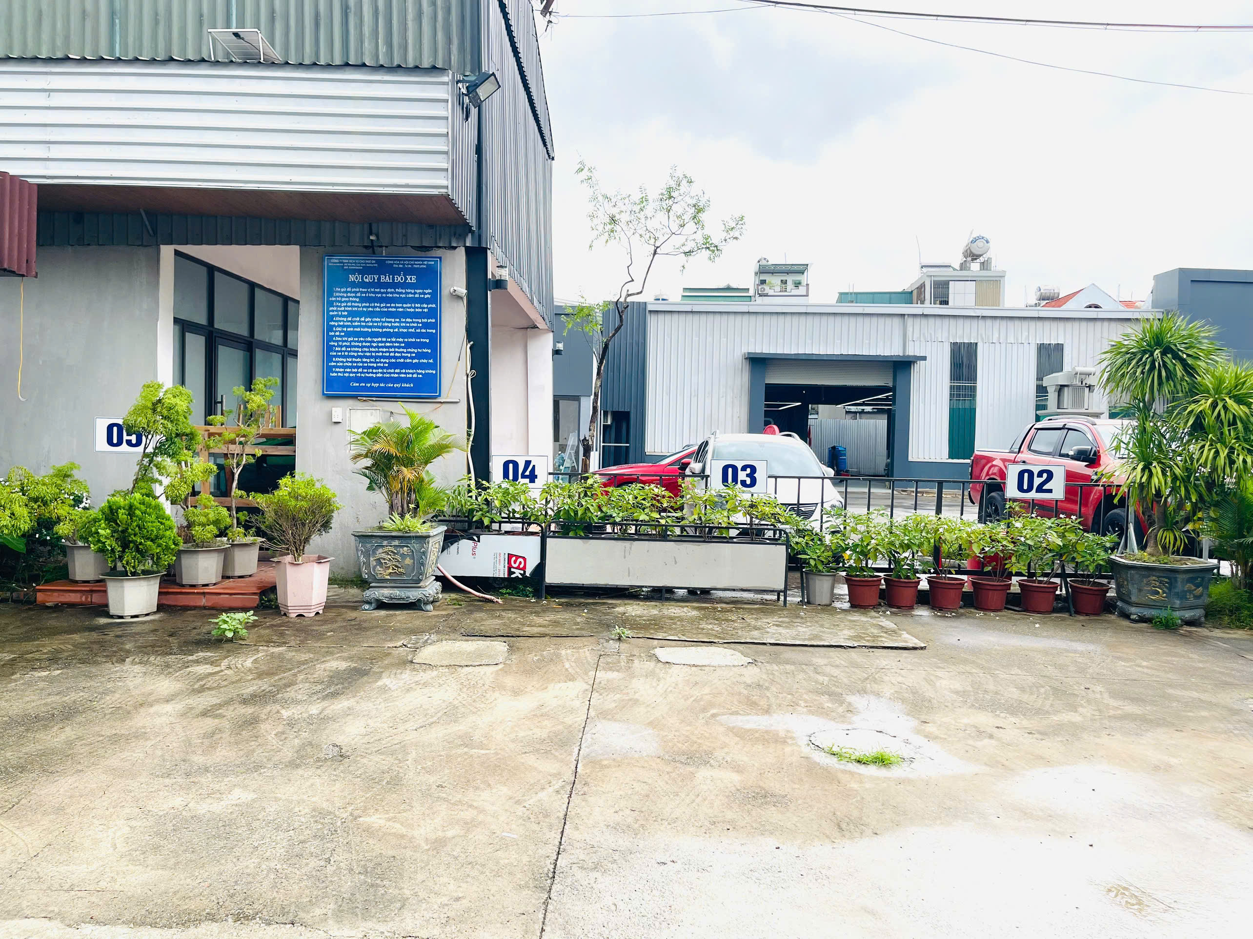 Cho thuê bãi đỗ xe